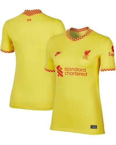 Nike Liverpool 2021/22 Third Breathe Stadium Jersey - Yellow