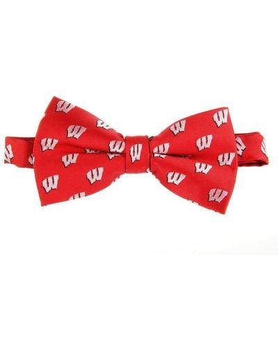 Eagles Wings Wisconsin Badgers Repeat Bow Tie - Red