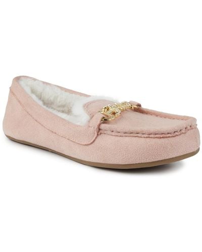 Juicy Couture Intoit Moccasin Slippers - Pink