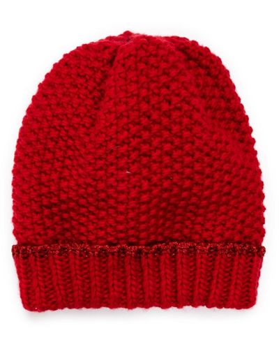Muk Luks Lurex Hat - Red