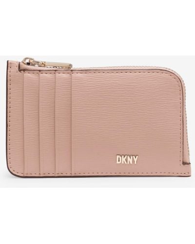 DKNY Perri Zip Around Wallet - Natural