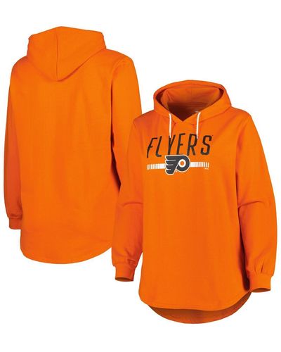 Profile Philadelphia Flyers Plus Size Fleece Pullover Hoodie - Orange