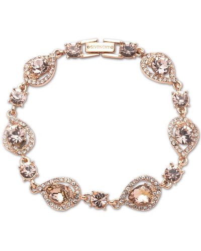 Givenchy Pear-shape Crystal Orbital Flex Bracelet - Pink