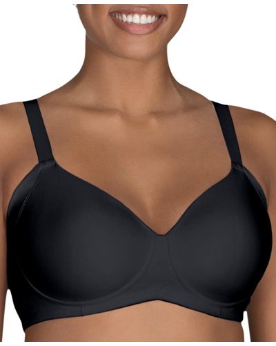 Vanity Fair Beauty Back Full Figure Wirefree Extended Side And Back Smoother Bra 71267 - Black
