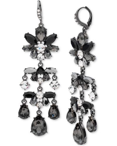 Givenchy Crystal Drama Chandelier Earrings - White