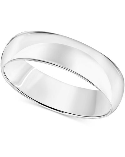 Macy's Comfort Fit Wedding Band (6mm - White