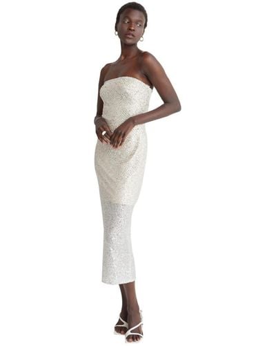 Crescent Helen Sequins Tube Dress - White