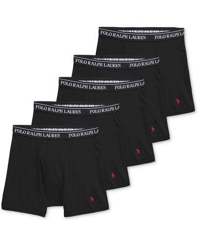 Polo Ralph Lauren 5-pack Classic Cotton Boxer Briefs - Black