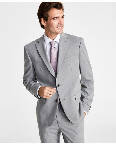 Ben Sherman Skinny-fit Stretch Suit Jacket - Gray