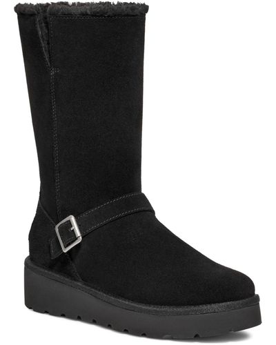 UGG Kelissa Buckled Tall Boots - Black