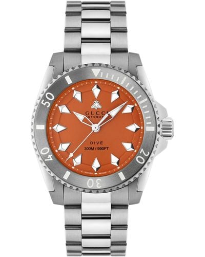 Gucci Dive Bracelet Watch, 40mm - Gray