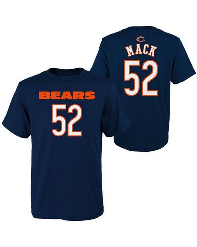 Outerstuff Khalil Mack Big Boys Chicago Bears Mainliner Player T-shirt - Blue