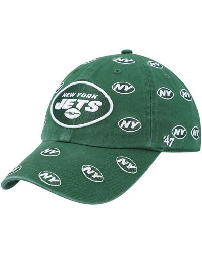 '47 '47 New York Jets Confetti Clean Up Adjustable Hat - Green