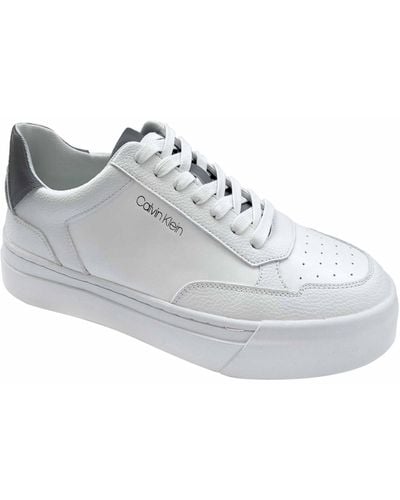 Calvin Klein Stenzo Lace-up Casual Sneakers - White