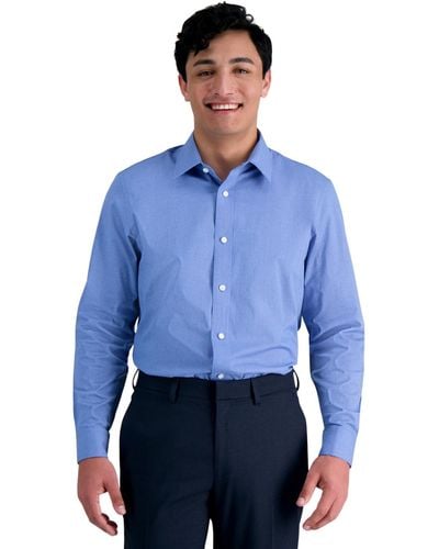 Haggar Premium Comfort Slim Fit Dress Shirt - Blue