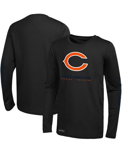 Outerstuff Chicago Bears Agility Long Sleeve T-shirt - Black