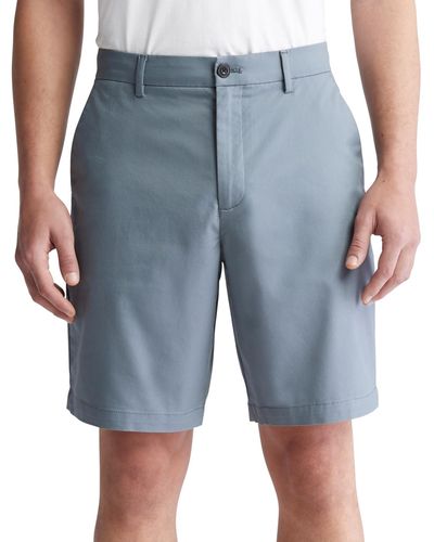 Calvin Klein Refined Slim Fit 9" Shorts - Blue
