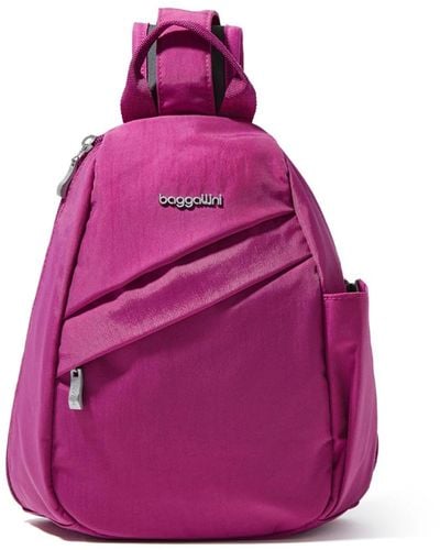 Baggallini Sling Backpack - Pink