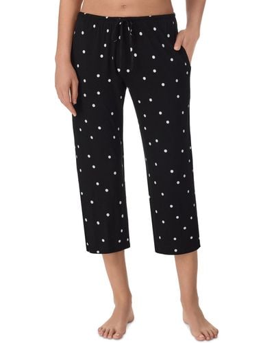 Ellen Tracy Yours To Love Capri Pajama Pants - Black