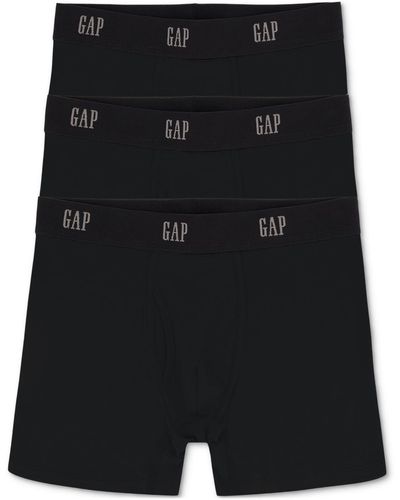 Gap 3-pk. Cotton Stretch Boxer Briefs - Black