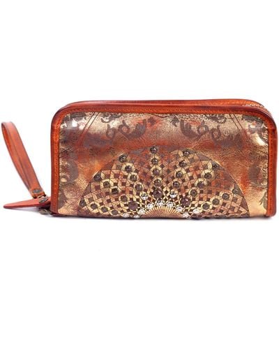Old Trend Mola Leather Clutch - Brown