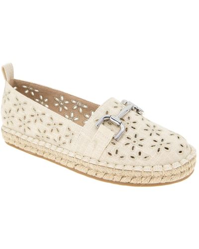 BCBGeneration Tannia Laser Cut Slip-on Espadrille Flats - Natural