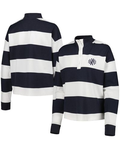 Antigua Nashville Sc Radical Rugby Stripe Long Sleeve T-shirt - Blue