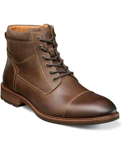 Florsheim Chalet Cap Toe Lace Up Boots - Brown