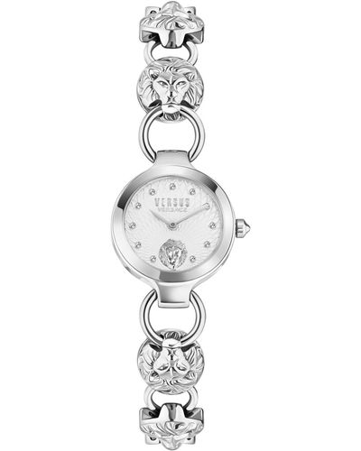 Versus Broadwood Lion Link Stainless Steel Bracelet Watch 26mm - White