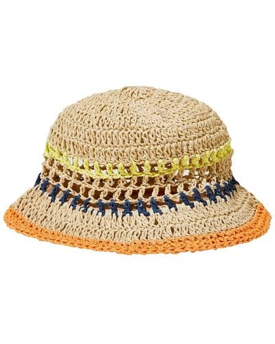 Cotton On Crochet Bucket Hat - Natural