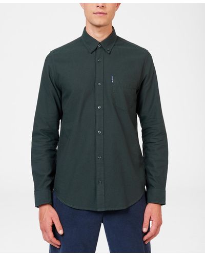 Ben Sherman Iconic Oxford Single-pocket Button-down Long-sleeve Shirt - Green