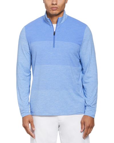 PGA TOUR Lux Touch Ombre Golf Sweater - Blue