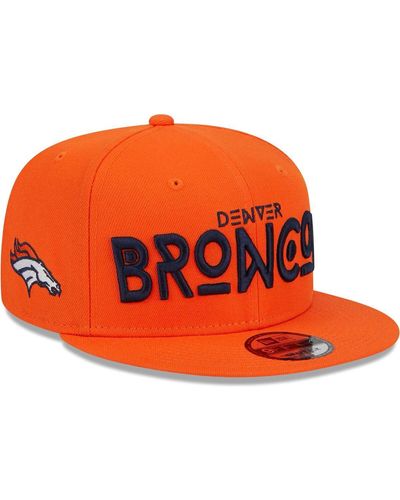 KTZ Denver Broncos Word 9fifty Snapback Hat - Orange