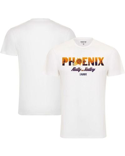 Sportiqe And Phoenix Suns 2023 Nba Playoffs Rally The Valley Bingham T-shirt - White