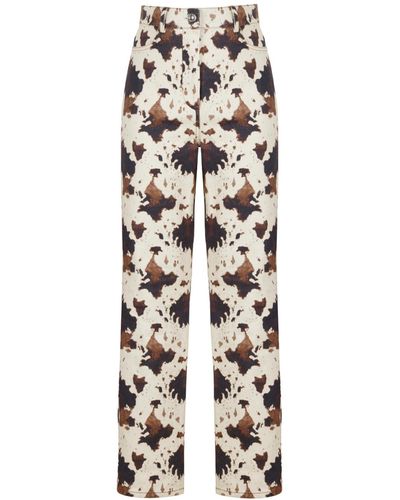 Nocturne Animal Printed Pants - White