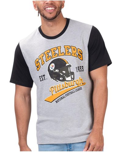 G-III 4Her by Carl Banks Pittsburgh Steelers Black Label T-shirt - Blue