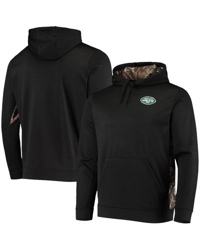 Dunbrooke Black And Realtree Camo New York Jets Logo Ranger Pullover Hoodie