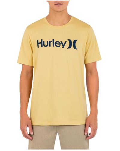 Hurley Everyday One And Only Solid Short Sleeve T-shirt - Yellow