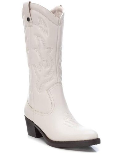 Xti Italian Western Boots By - White