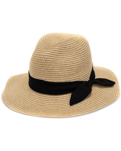 Giani Bernini Chiffon-band Panama Hat - Natural