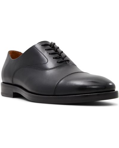 Brooks Brothers Carnegie Lace Up Oxford Dress Shoes - Black