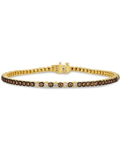 Le Vian ® Chocolate Diamond & Nude Diamond Tennis Bracelet (2-1/10 Ct. T.w.) In 14k Gold - Metallic
