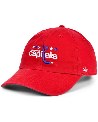 '47 Washington Capitals Clean Up Cap - Red