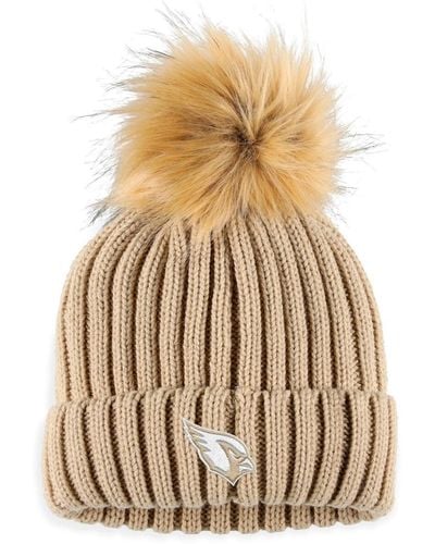 WEAR by Erin Andrews Arizona Cardinals Neutral Cuffed Knit Hat - Natural