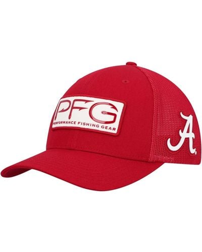 Columbia Alabama Tide Pfg Hooks Flex Hat - Red