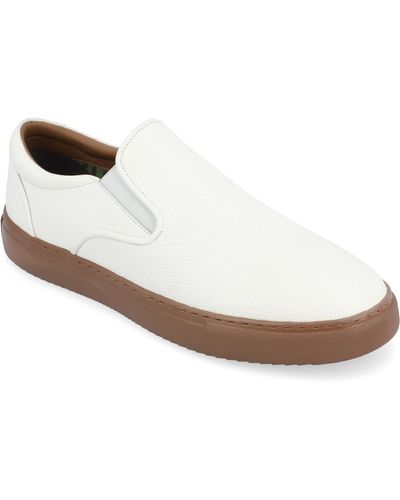 Thomas & Vine Conley Slip-on Leather Sneakers - White