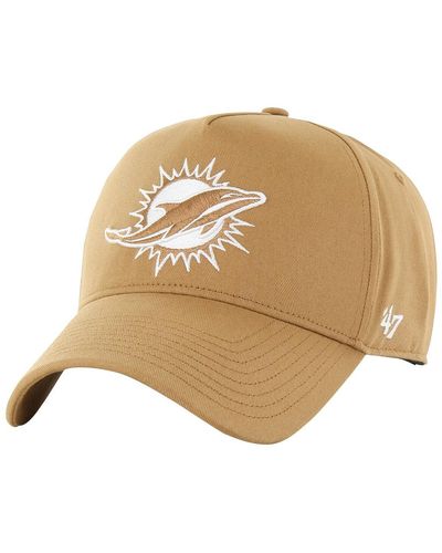 '47 47 Brand Miami Dolphins Ballpark Mvp Adjustable Hat - Natural