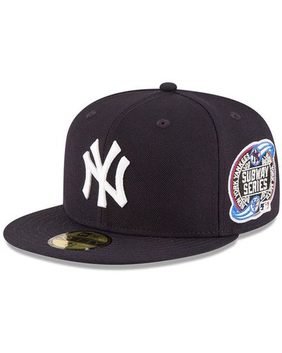 KTZ New York Yankees World Series Wool Team 59fifty Fitted Hat - Blue