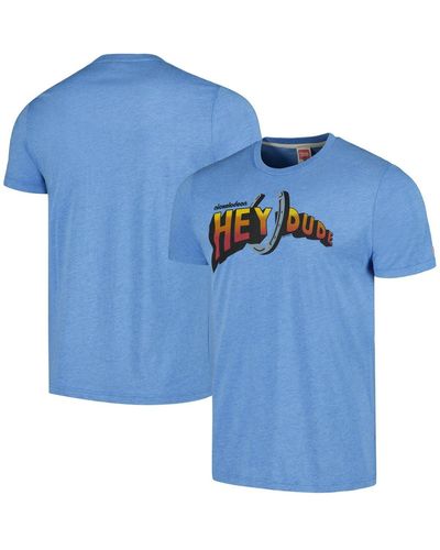 Homage And Hey Dude Graphic Tri-blend T-shirt - Blue