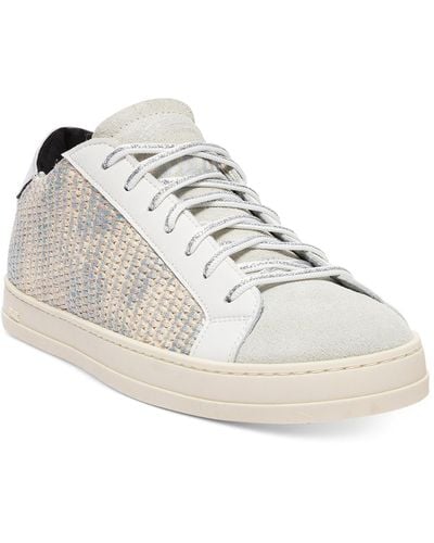 P448 John Woven Lace-up Low-top Sneakers - White